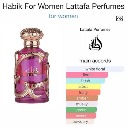 Habik For Women by Lattafa Perfumes  for Women Arabian Luxury Perfume Gift