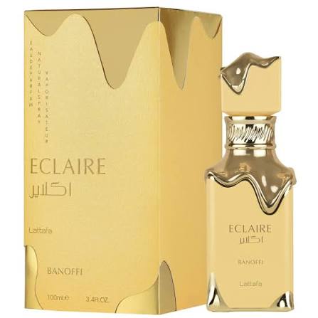 Lattafa Eclaire Banoffi  Spray- Unisex Creamy Banana Gourmand Scent