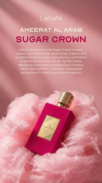 Ameerat Al Arab Sugar Crown  Perfume  for Women by Asdaaf Lattafa – Cotton Candy & Tonka Bean