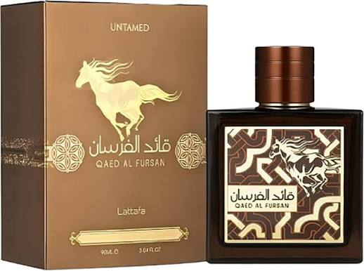 Lattafa Qaed Al Fursan Untamed Perfume with Nutmeg, Cardamom, Amber