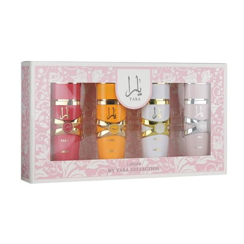 Lattafa Myâ€¯Yara Collection â€“ 4â€¯Ã—â€¯25â€¯ml Eau de Parfum Gift Set for Women (Yara + Yara Moi + Yara Tous + Yara Candy)