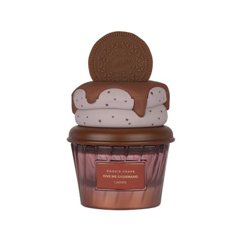 Lattafa Cookie Crave Eau de Parfum, Give Me Gourmand Collection - Sweet Vanilla Cookie Scent, Cocoa Butter and Sugar Notes, Spray Form, Unisex Perfume 75ml
