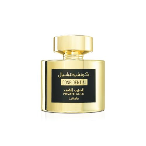Confidential Private Gold by Lattafa for Unisex - 3.4 oz EDP Spray