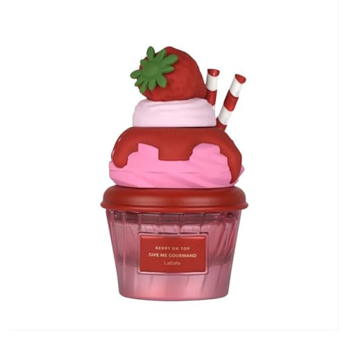 Lattafa Berry On Top Eau de Parfum, Give Me Gourmand Collection - Fruity Berry & Vanilla Cream Scent, Spray Form, Unisex Perfume 75ml