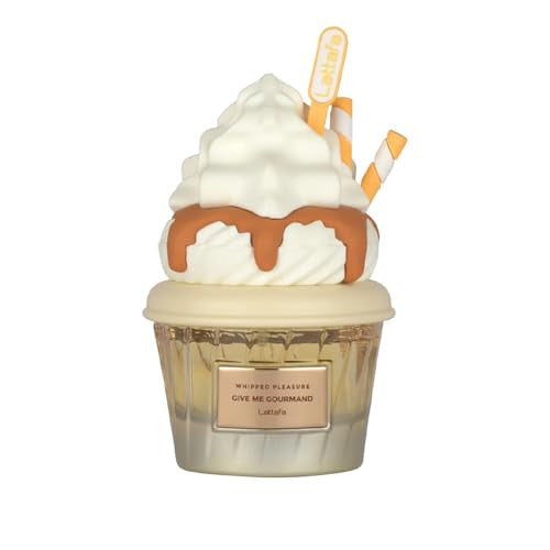 Lattafa Whipped Pleasure Eau de Parfum, Give Me Gourmand Collection - Whipped Cream, Caramel & Vanilla Scent, Spray Form, Unisex 75ml Perfume