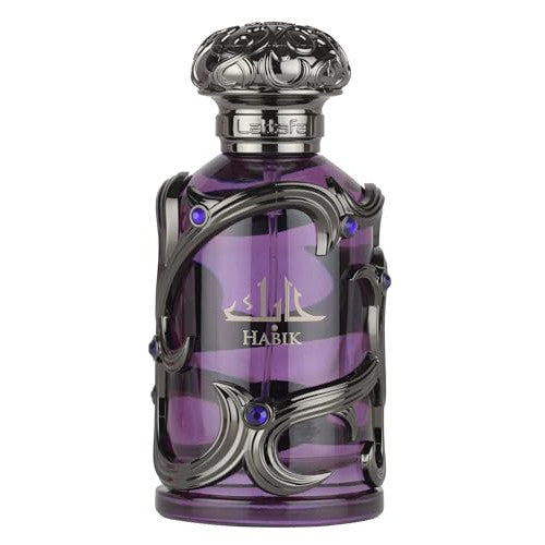 Habik for Men by Lattafa Eau de Parfum 100ml – Spicy Woody Long Lasting Scent – Modern Masculine Fragrance with Cardamom Lavender Amberwood Luxury Arabic Perfume for Him